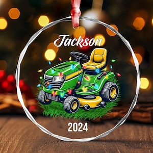 Personalized Lawn Mower Ornament, Lawn Mowers Christmas Gift, Riding Mowers Gift, Gardening Gift, Lawn Mowers Lover Gift, Christmas Ornament