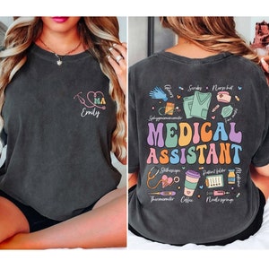 Medical Assistant Shirt, Custom Medical Assistant Shirt, Medical School Nurse Gift CMA Shirt, Nursing Assistant, Nurse Healthcare Shirt