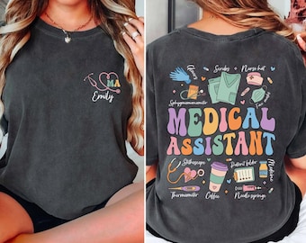 Medical Assistant Shirt, Custom Medical Assistant Shirt, Medical School Nurse Gift CMA Shirt, Nursing Assistant, Nurse Healthcare Shirt