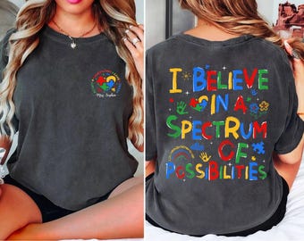 Custom Autism Teacher Shirt, Autism Awareness Shirt, Autism Puzzle Pieces Shirt, Autism Shirt,Autism Month Tee,Autism Support Shirt,Advocate