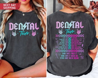 Comfort Colors Dental Tour Shirt, Dental Hygienist Shirt, Dental Assistant Tee, Dentist T-Shirt, Dental Student Gift, Orthodontist Gift