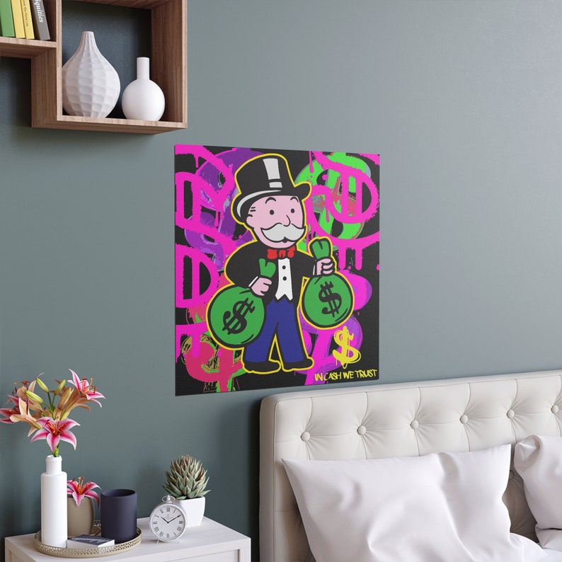 Fine Art Posters Mr. Monopoly Money Rich Uncle Pennybags - Etsy