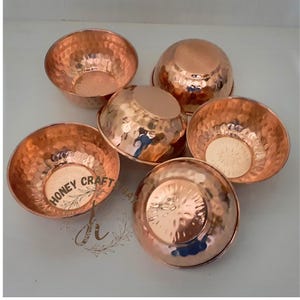 Handmade Copper Bowl: Hammered Katori for Indian Dining (250 ML, 4x2.6 Inch)