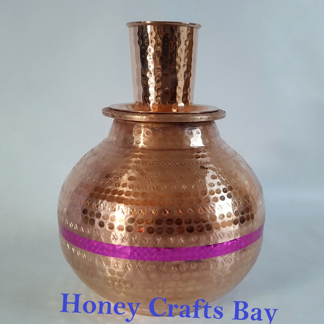 Pure Copper Water Pot Water Container Pot With Copper Etsy