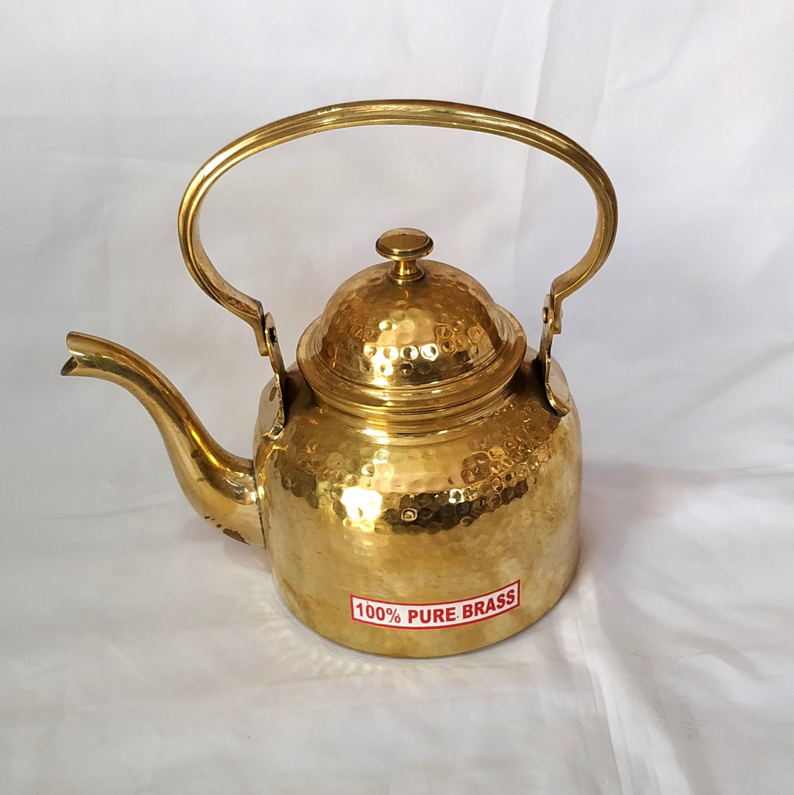 Hand Hammered Brass Tea Kettle
