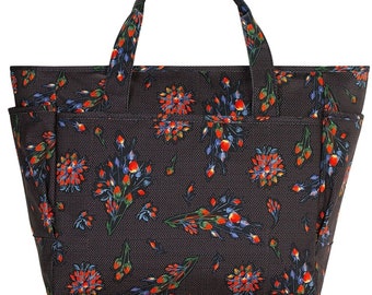 【Cath Kidston】Large Canvas Tote Shadow Flower 送料込 Cath Kidston】Large Canvas Tote Shadow Flower 送料込 (Cath