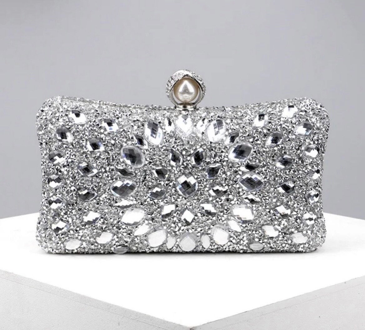 Sparkly Silver Bag Etsy Ireland