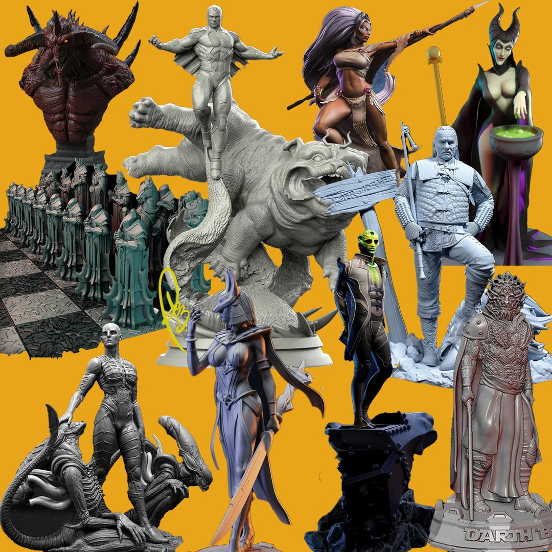 DnD STL Files 2023 To 3D Print Miniatures Figures, 40 OFF