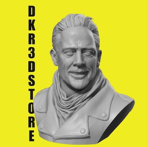 3d stl Negan Bust  pcs model