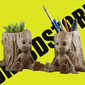 3d stl / Baby Groot Bleistifthalter / Stück Modell