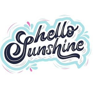 Sunshine SVG, Verano SVG, Archivos Svg para Cricut, Hola Sunshine SVG, Sunshine png