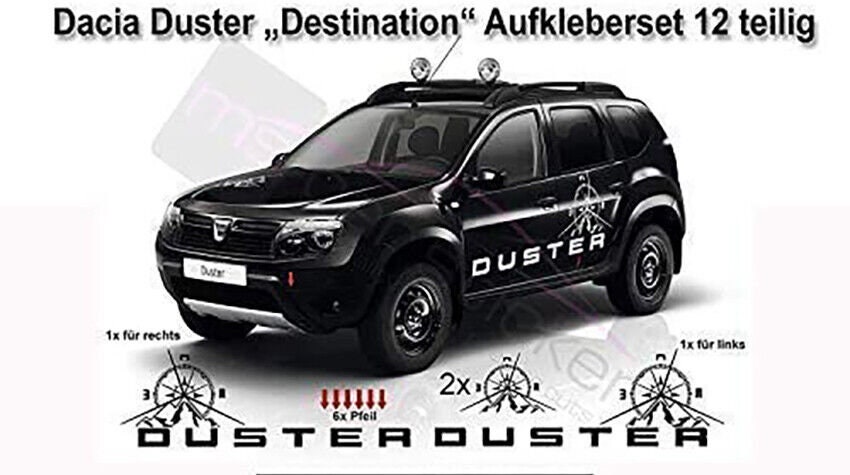 Dacia Duster Destination 1 and 2 Car Sticker Set Sticker Foil Adhesive ...