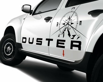 Dacia Duster Destination 1 et 2 ensemble d'autocollants de voiture autocollant feuille colle décor tatouage