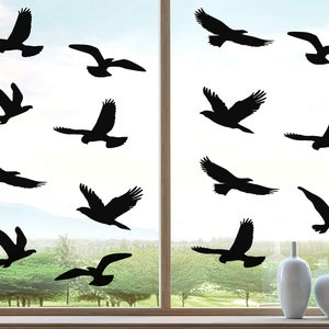  24 Stücke Vogel Anti Kollisions Fenster Aufkleber