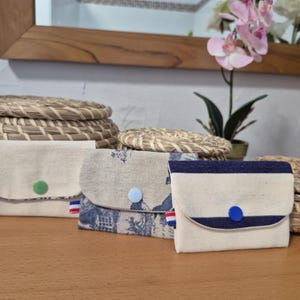 Porte-cartes en tissu imprimé