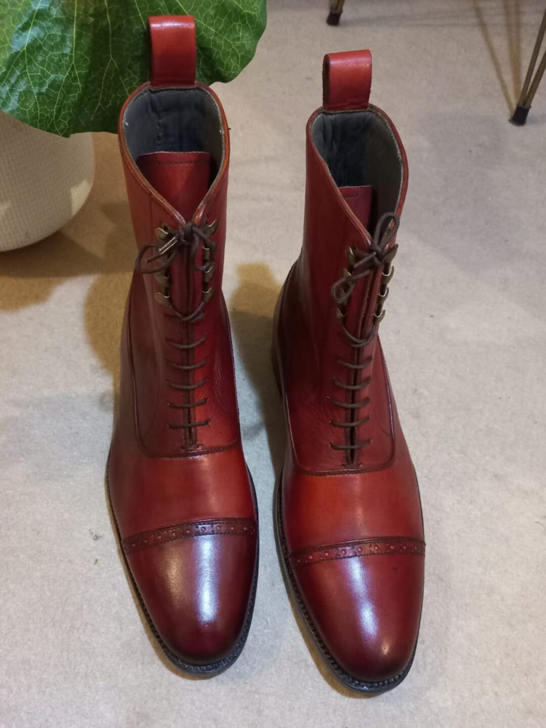 mens brown wedding boots