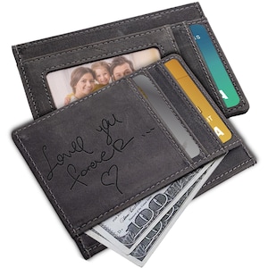 Billetera personalizada, Billetera para hombre, Billetera grabada, Billetera para padrinos de boda, Billetera de cuero, Billetera personalizada, Regalo para novios, Regalo para el día del padre