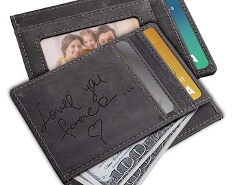 Personalized Wallet, Mens Wallet, Engraved Wallet, Groomsmen Wallet, Leather Wallet, Custom Wallet, Boyfriend Gift for Men, Fathers day Gift