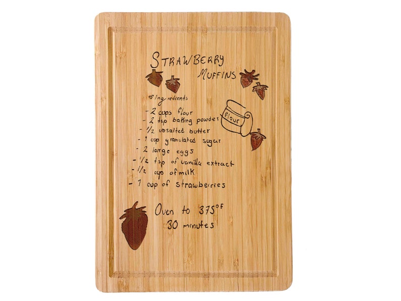 Custom Handwritten Recipe Cutting Board Grandma's Etsy