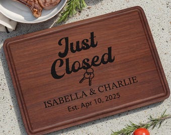 Realtor Closing Gift Personalized Board Corporate Gifts from Realtor Home Gift Engraved Wood Cutting Board Christmas Gift Real Estate Gift