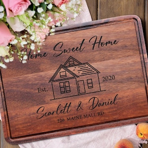Personalized Cutting Board Wedding Gift Housewarming Charcuterie Board Custom Cutting Board Anniversary Gift Bridal Shower Gift Home Decor