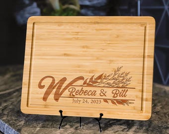 Housewarming Gift, Personalized  Engraved Cutting Board for Valentines Day, Custom Cutting Board Wedding Gift,  Anniversary Gift, Engagement