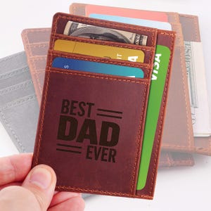 Tarjetero de cuero personalizado único para regalos corporativos, tarjetero personalizado, billetera hecha a mano.
