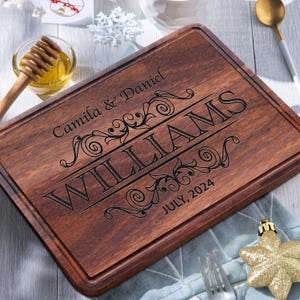 Personalized Couple Wood Cutting Board, National Park Couples Gift, Unique Custom Outdoors Gifts Hikers, Backpackers, Happy Couple Gift