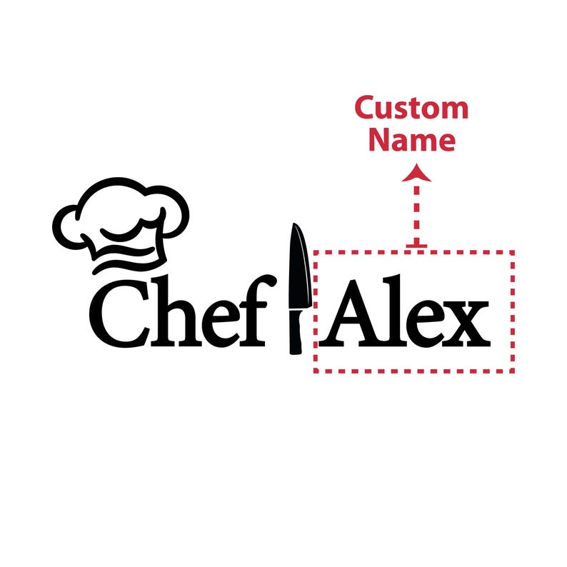 Personalized Stainless Titanium Cutting Board, Custom Chef Name ...