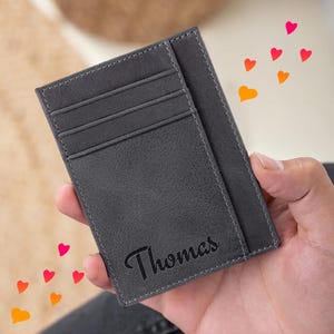 La billetera más minimalista del mundo, tarjetero para hombres, tarjetero para mujeres, billetera de cuero minimalista, billetera delgada, billetera para hombres