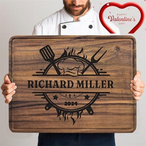 Walnut Cutting Board, With Juice Groove, Christmas Gift, Wedding Gift, Anniversary Gift, 100% Made in the USA