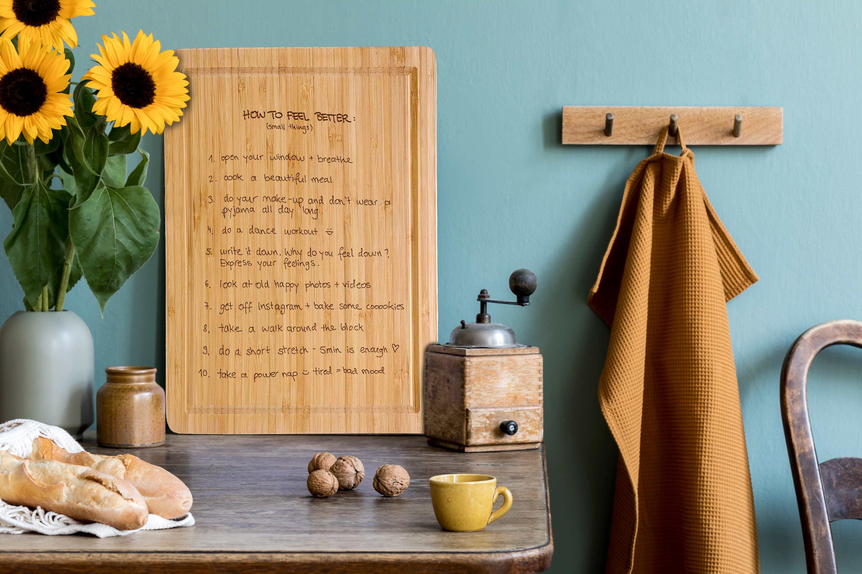 Personalized Handwritten Cutting Board Gift for Christmas Etsy