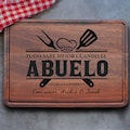 Personalized Butcher Block Cutting Board: Abuelo Grilling Gift