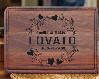 Custom Cutting board Personalized Cutting Board, Wedding Gift, Personalized cutting board, Cutting board Engraved