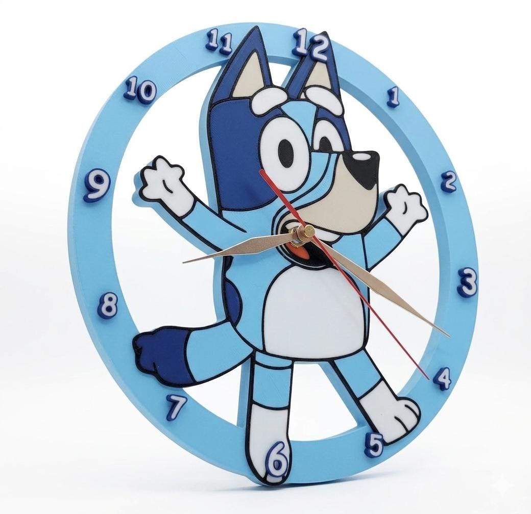Bluey wall clock - Etsy 日本