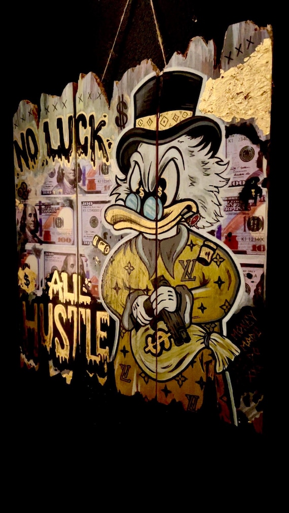 Scrooge Mcduck - No Luck All Hustle - Etsy