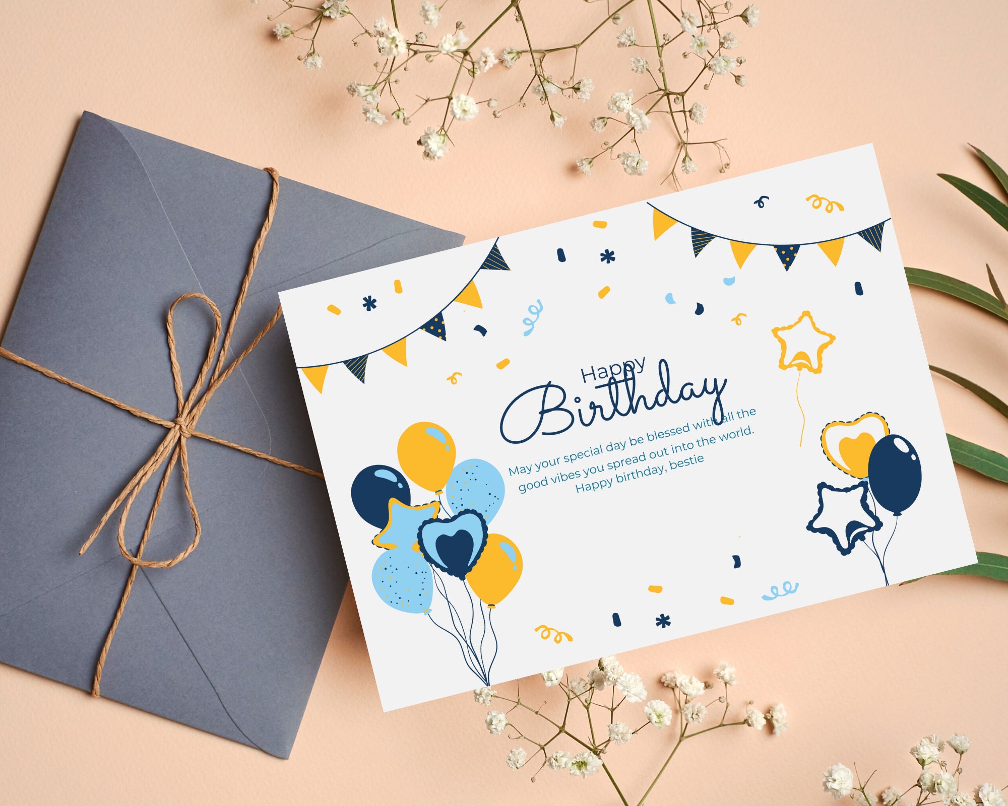Editable Birthday Card Printable Birthday Card Birthday - Etsy