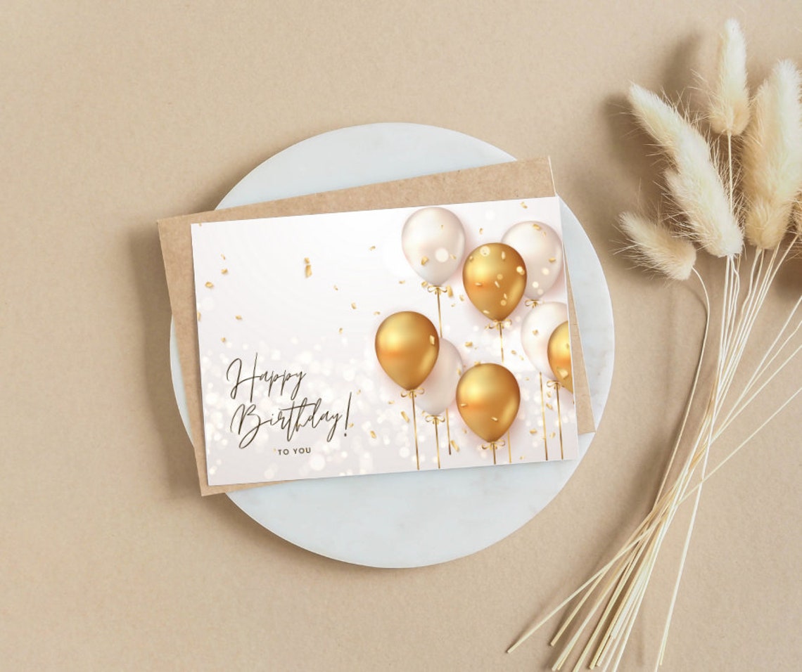 Editable Birthday Card Printable Birthday Card Birthday - Etsy