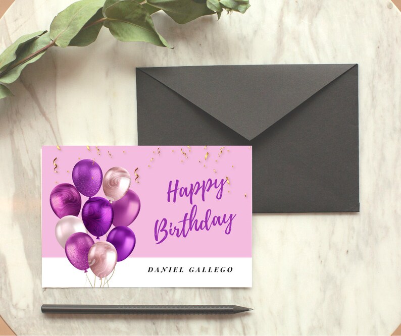 Editable Birthday Card Printable Birthday Card Birthday - Etsy