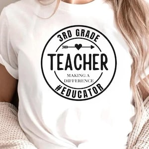 Third Grade Teacher, Teacher Grade Gift, 3rd Grade Shirt, Third Grade Shirt, 3rd Grade Team Shirt, 3rd Grade Grad Gift, Teacher Team Shirts