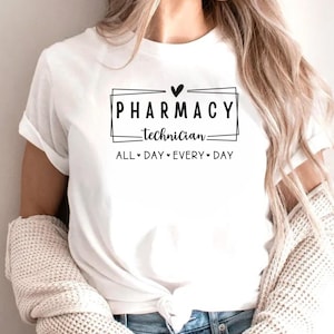 Pharmacy Technician T-Shirt, Funny Pharmacist Tee, Pharmacy Tech Shirt, Pharmacist Appreciation Gift, Pharmacy Life T-Shirt, Healthcare Tee