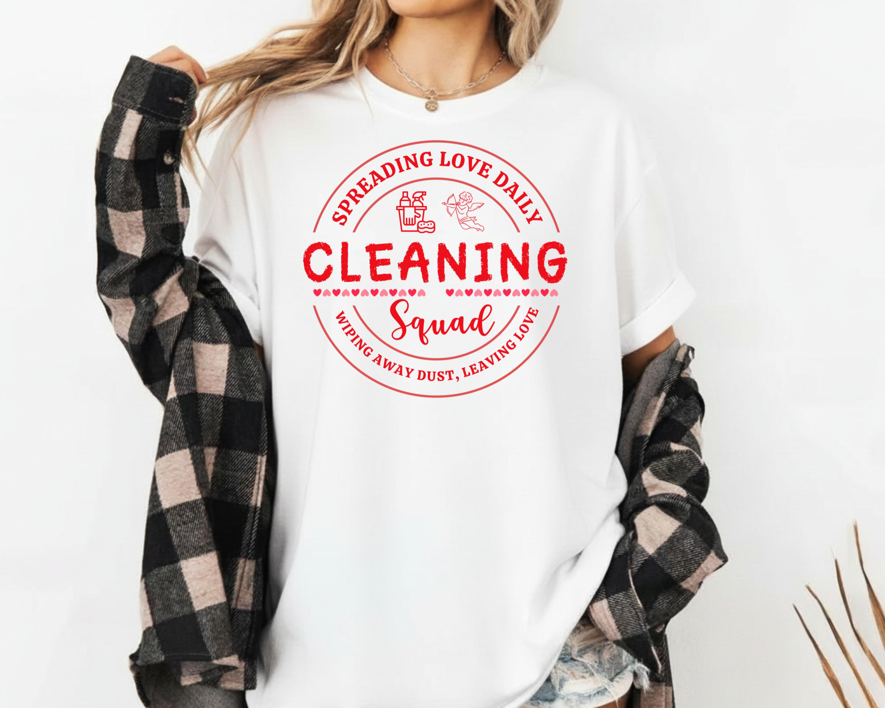 Personalised Cleaning Squad Shirt, Cleaning Crew T-shirt, Housekeeper ...