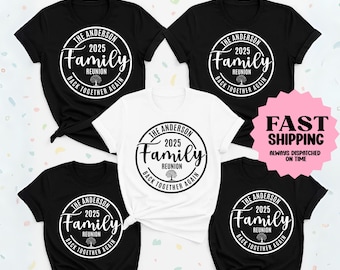 Custom Family Reunion 2025 Shirt, Matching Family Shirts, Comfort Colors® Family Vacation Tee, Personalized Family Trip Shirt,Family Reunion