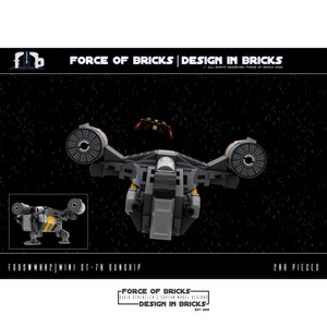 Mini ST-70 Gunship spaceship | Force of Bricks | Custom Building Kit made from original LEGO® bricks