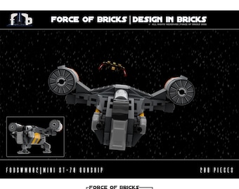 Mini ST-70 Gunship Ruimteschip | Force of Bricks | LEGO® Bouwpakket met Stenen