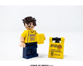Pedro LA Coffeelover Minifigure | Force of Bricks | Force of Bricks | Custom Minifigure from LEGO® parts