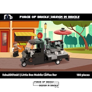Little Bee Mobile Coffee Bar MK1 | Force of Bricks | Custom Building Kit from original LEGO® bricks
