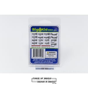 Paquete de empuñaduras Dual Villain, gris metalizado | Accesorios personalizados para minifiguras | bigkidbrix imagen 2