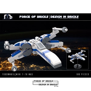 Mini T-70 MK3 spaceship | Force of Bricks | Custom Building Kit made from original LEGO® bricks