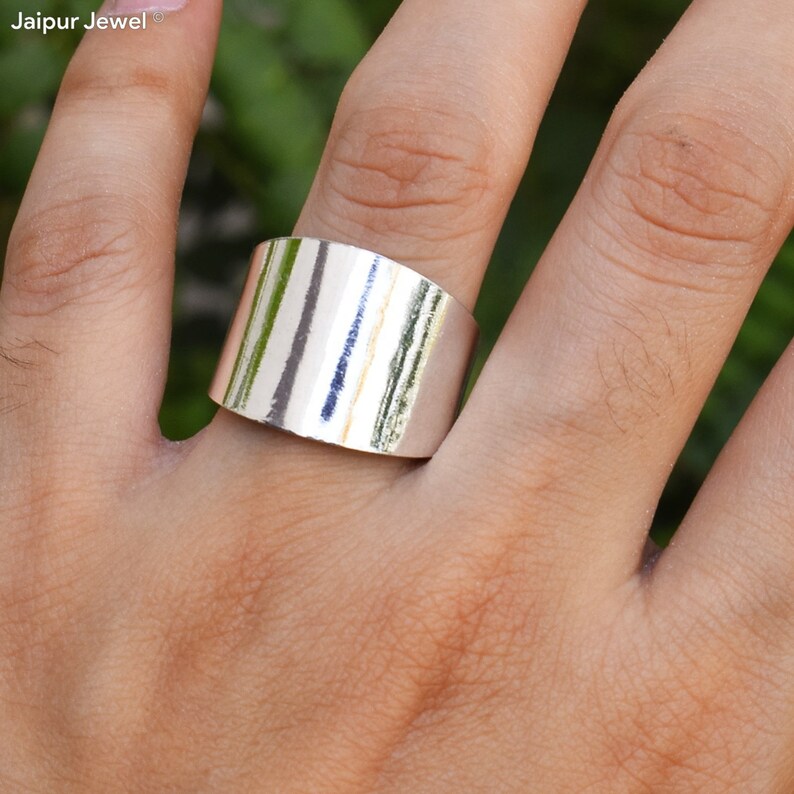 Plain Silver Band Ring Regular Sterling Silver Band Jewelry Classic